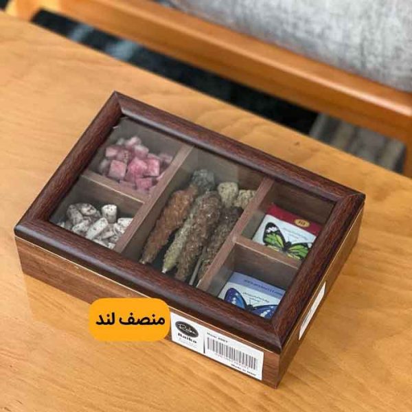 جعبه تی بگ چوبی 5 خانه رایکا از منصف لند