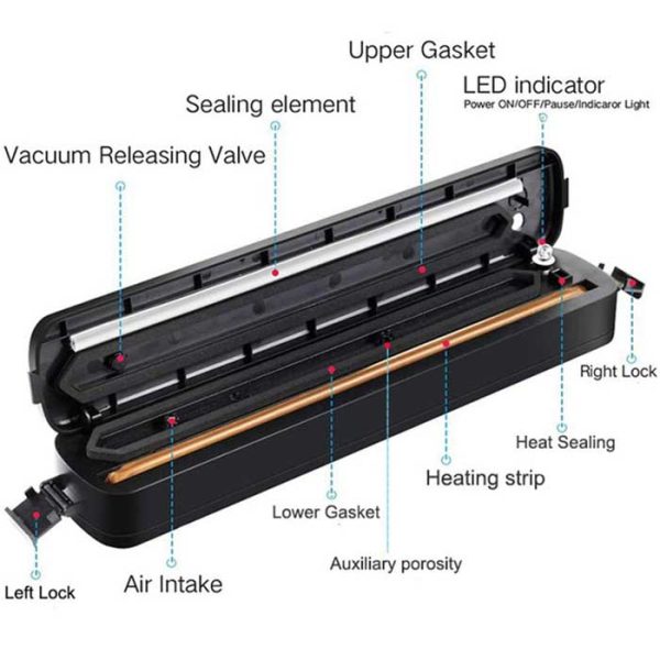 دستگاه پلمپ کیسه فریزر vacuum sealer خرید از منصف لند