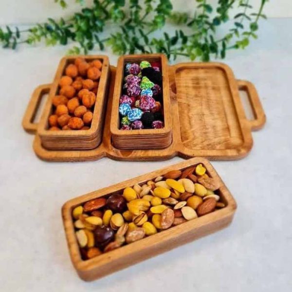 اردو خوری دوبل چوبی مستطیل خرید از پخش صالح اباد