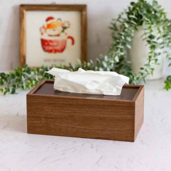 جعبه دستمال کاغذی چوبی از پخش صالح اباد