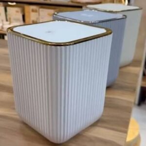 سطل بادبزنی چهارگوش سفید زبرا از پخش صالح اباد