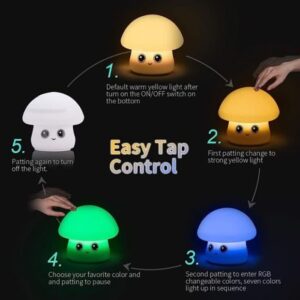 چراغ خواب سیلیکونی قارچ